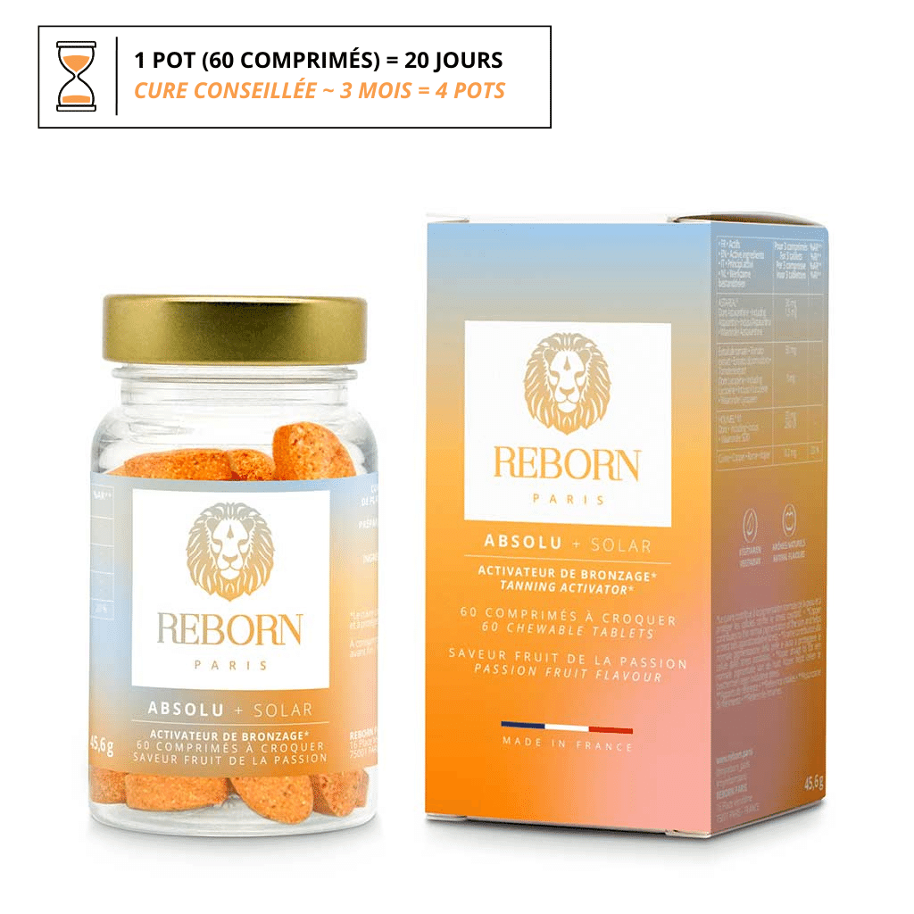 Cure de comprimés à croquer autobronzants à prendre avant l&