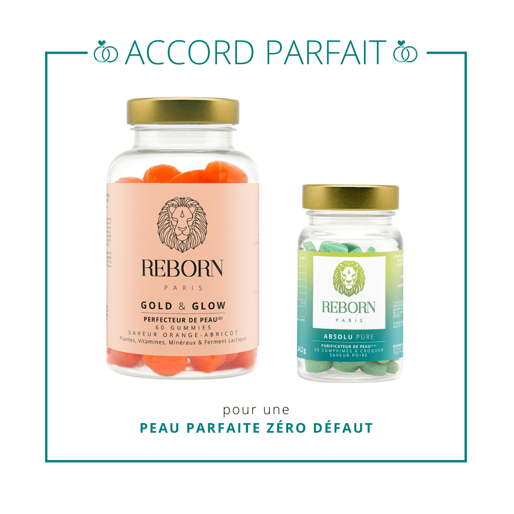 Associer les gummies vegan gold & glow avec les compléments à croquer sans sucres Absolu Pure permet d&