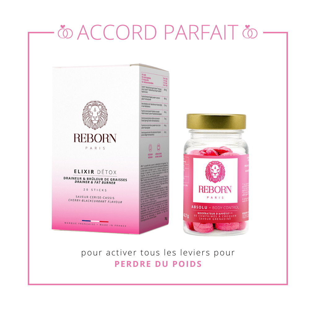 Elixir détox permet de brûler les graisses et la cellulite et vous fera mincir rapidement et sainement. Associé à Absolu+ Body Control, il vous fera perdre du poids facilement et durablement.