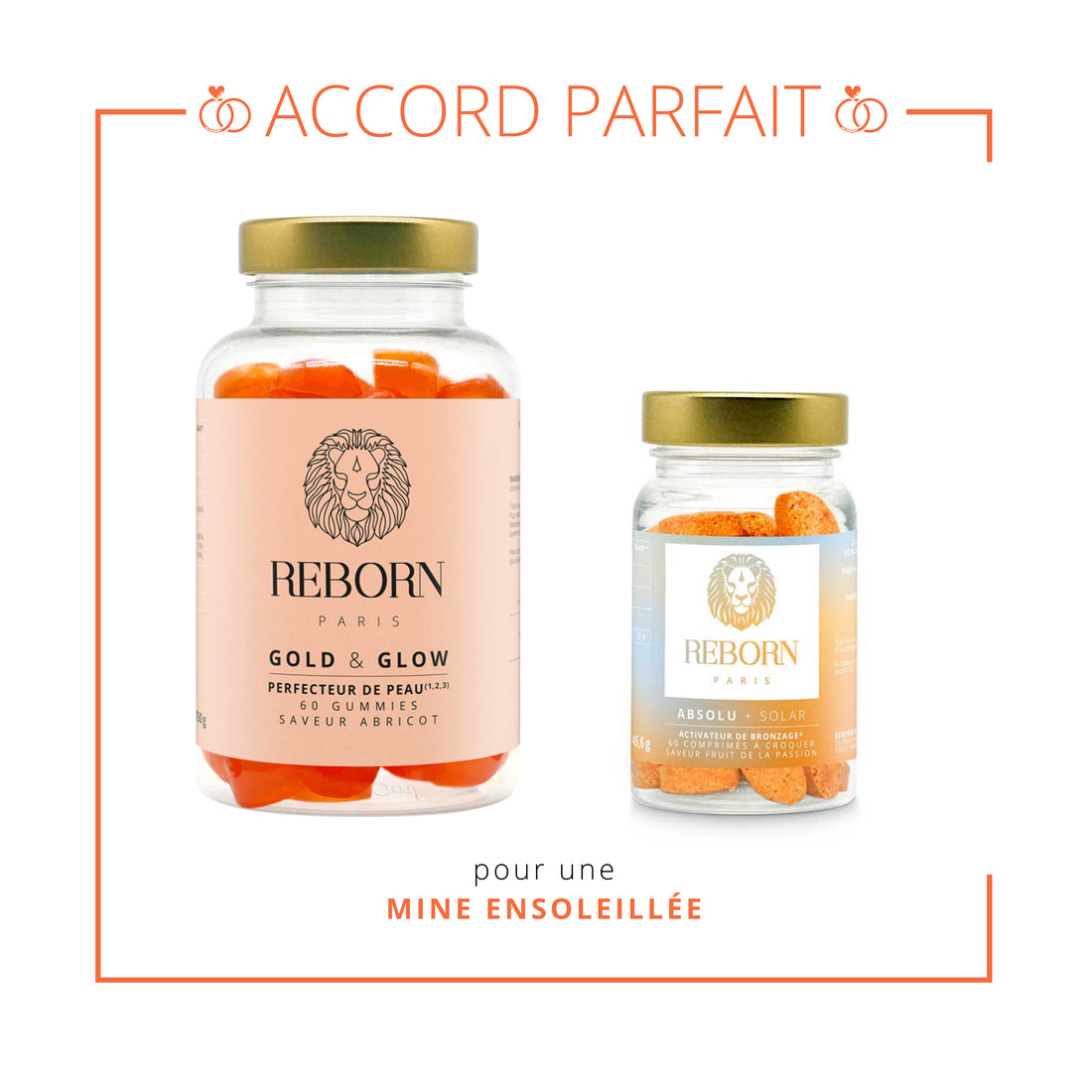 Pack bonne mine pour une mine ensoleillée avec gold & glow et absolu solar