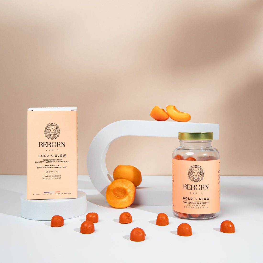 gummies peau vegan saveur abricot